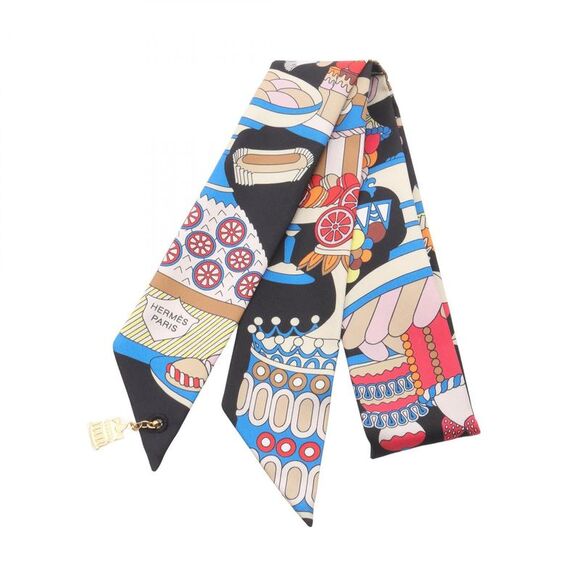 Hermes Twilly Charm Patisserie Francaise Silk Scarf - Picture 1 of 5